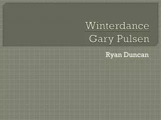 Winterdance Gary Pulsen