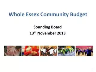 Whole Essex Community Budget