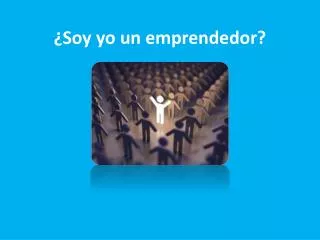 soy yo un emprendedor
