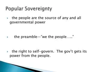 Popular Sovereignty