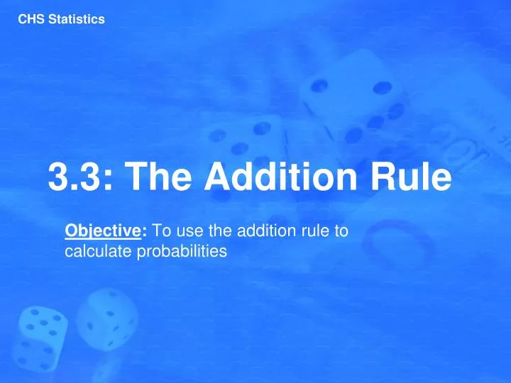 3 3 the addition rule