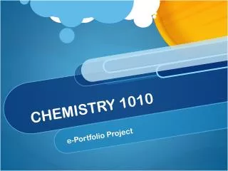 CHEMISTRY 1010