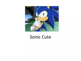 sonic cute