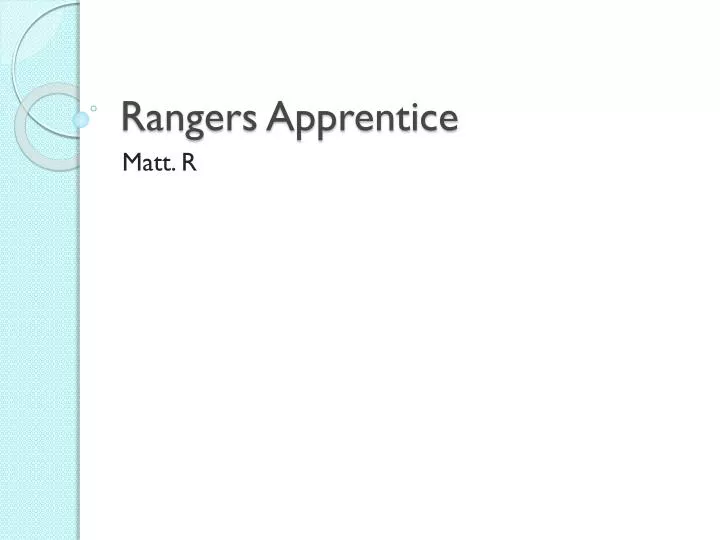 rangers apprentice