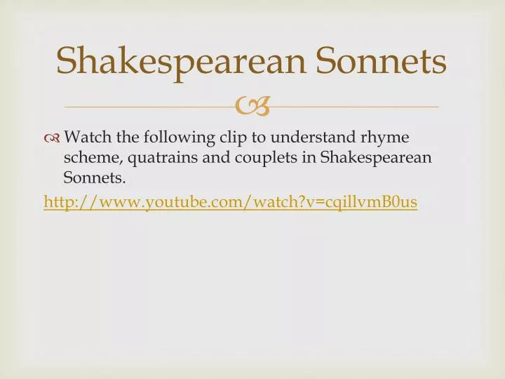 shakespearean sonnets