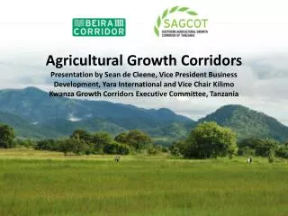 Agricultural Growth Corridors