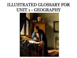 ILLUSTRATED GLOSSARY FOR UNIT 1 - GEOGRAPHY