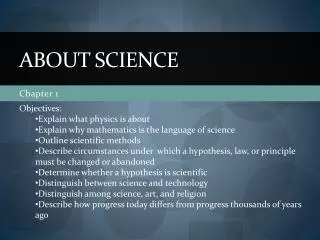 About Science