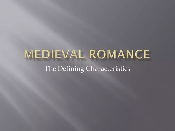 medieval romance