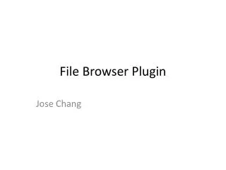 File Browser Plugin
