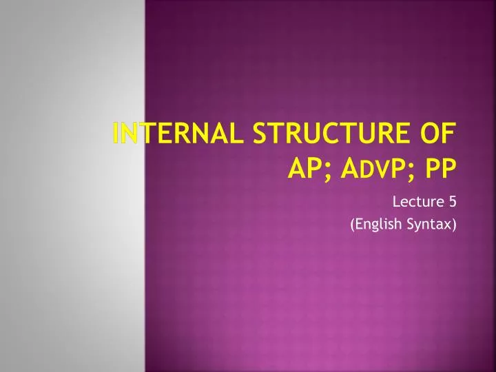 internal structure of ap a dv p pp