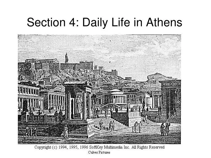 section 4 daily life in athens