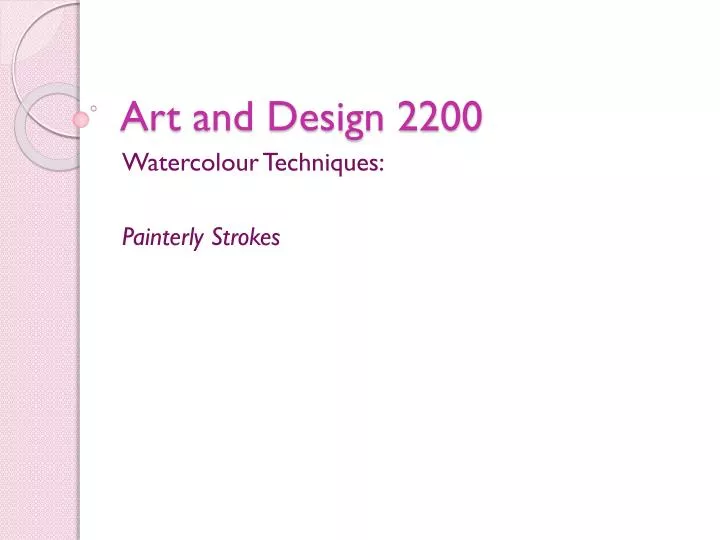 art and design 2200