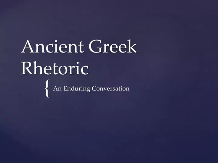 ancient greek rhetoric