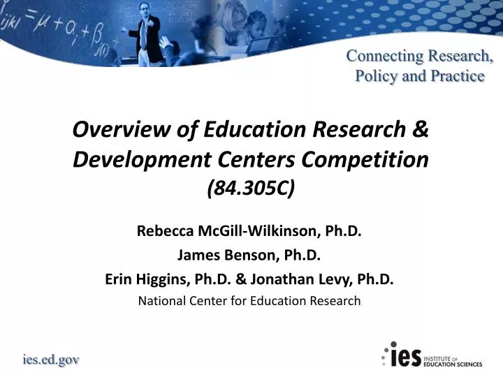 overview of education research development centers competition 84 305c