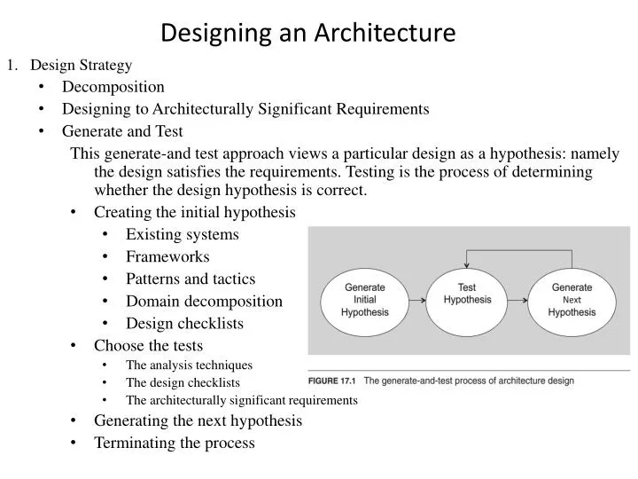 designing an architecture