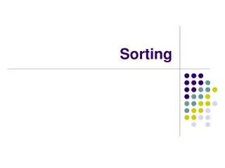 sorting