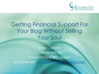 Getting Financial Support For Your Blog Without Selling Your Soul