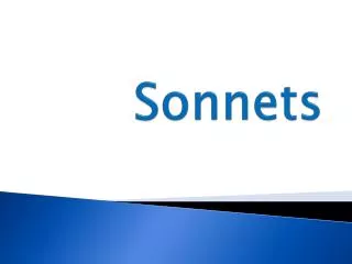 sonnets
