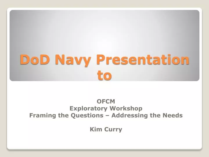 dod navy presentation to
