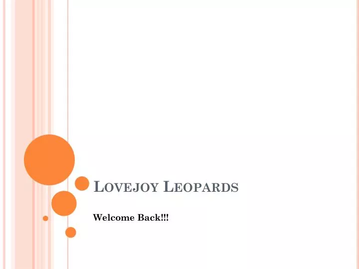 lovejoy leopards