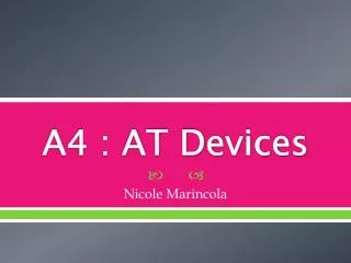 A4 : AT Devices