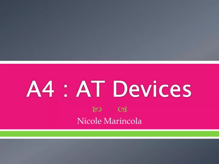 a4 at devices