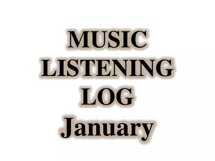 music listening log