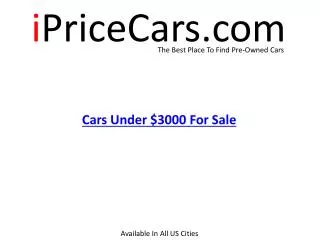 Used Cars Under $3000