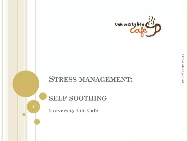 stress management self soothing