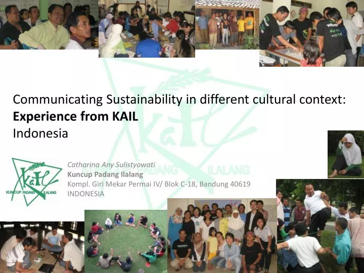 communicating sustainability in different cultural context experience from kail indonesia