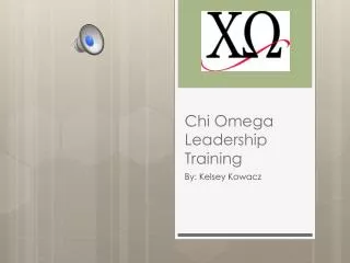 Chi Omega Leadership Training