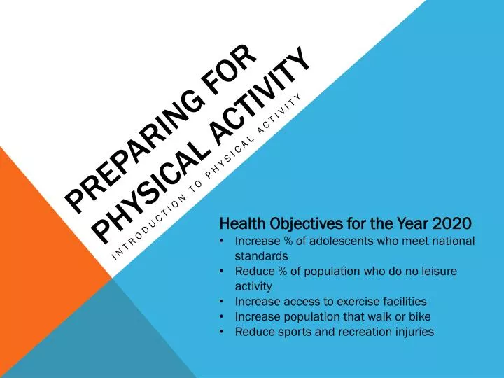 preparing for physical activity