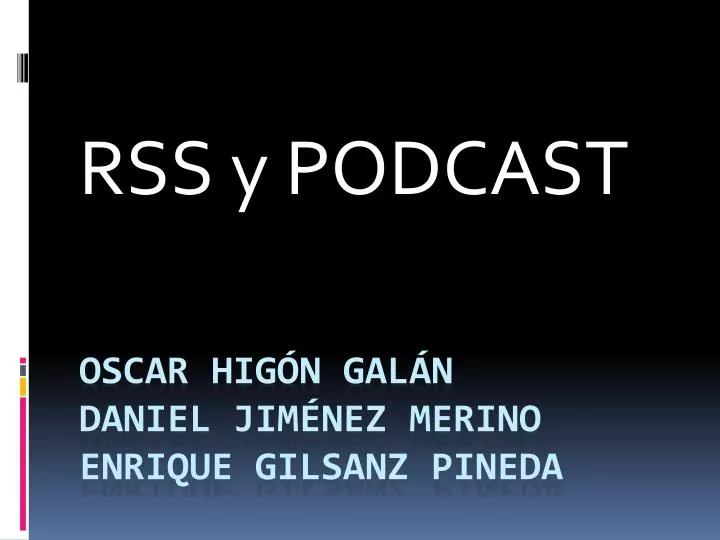 rss y podcast