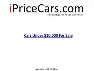 Cars Under $10,000 in USA