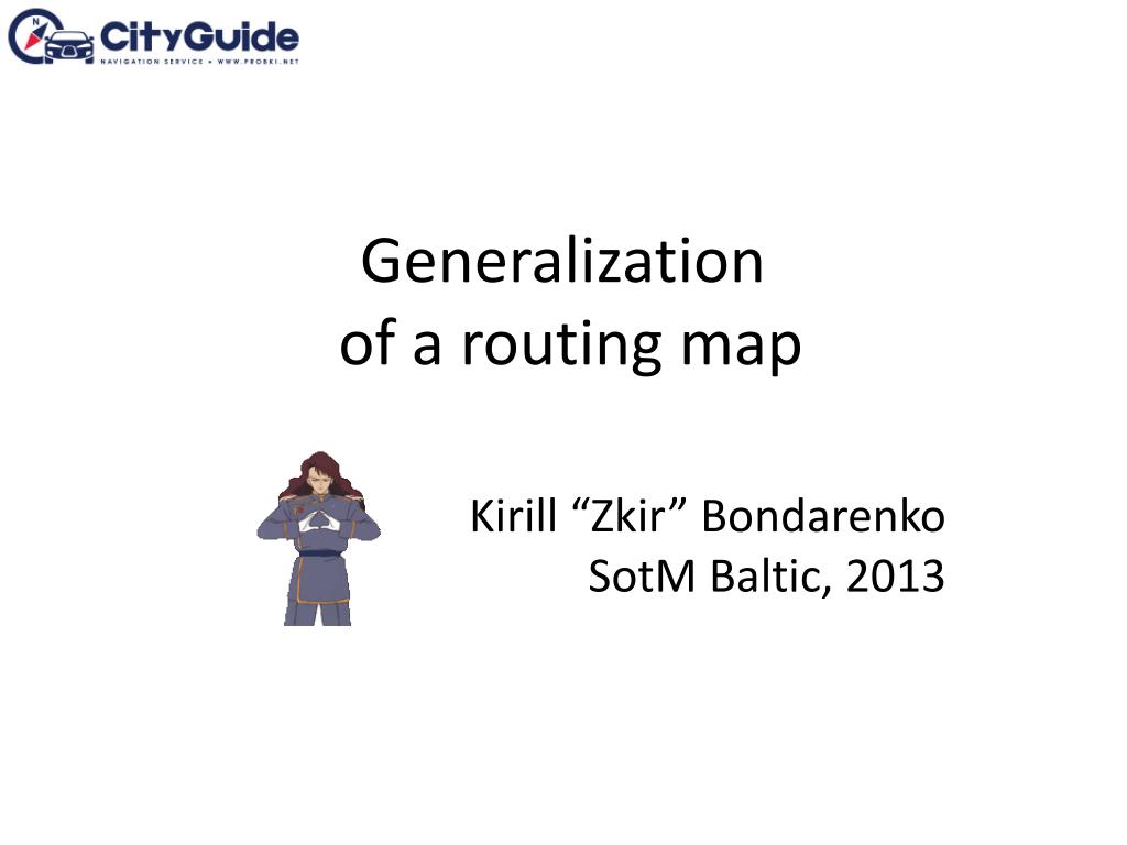 Map Routing Generic PPT - Generalization of a routing map PowerPoint Presentation, free ...