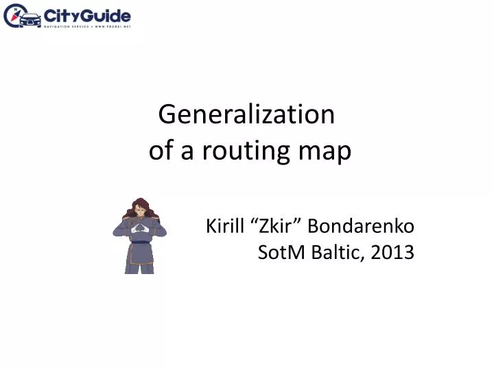 generalization of a routing map