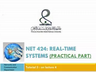 NET 424: REAL-TIME SYSTEMS ( Practical Part)