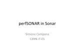 perfSONAR in Sonar - slide 1