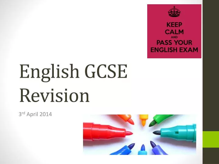 english gcse revision