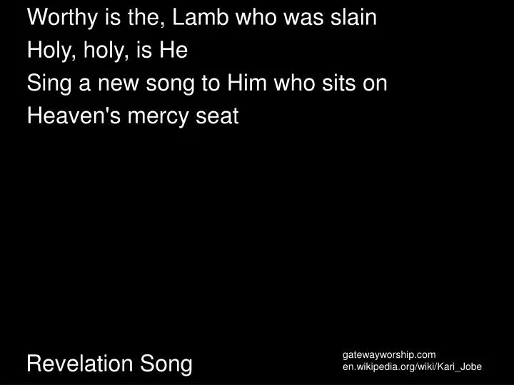 PPT - Revelation Song PowerPoint Presentation, free download - ID