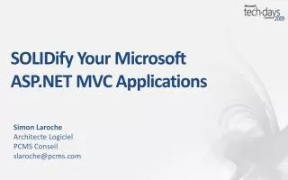 SOLIDify Your Microsoft ASP.NET MVC Applications
