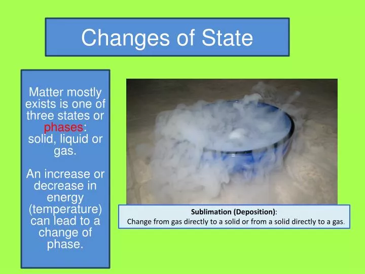 changes of state