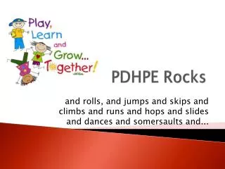 PDHPE Rocks