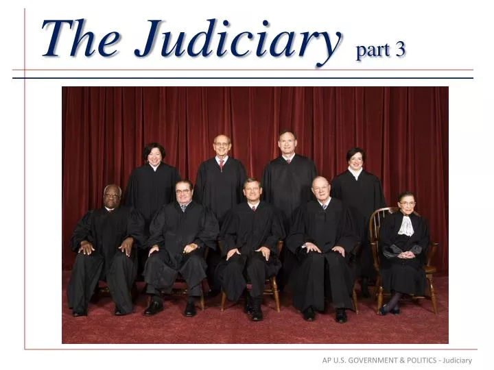 the judiciary part 3