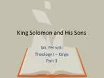 King Solomon and His Sons