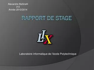 laboratoire informatique de l cole polytechnique