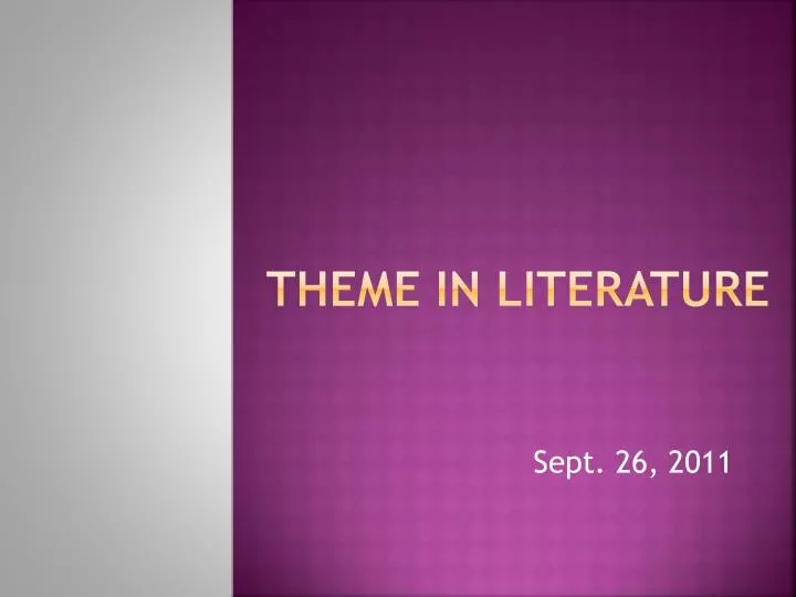 theme in literature