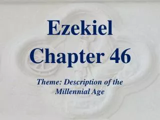 Ezekiel Chapter 46