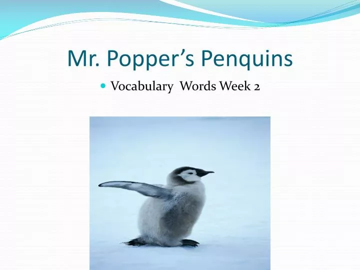 mr popper s penquins